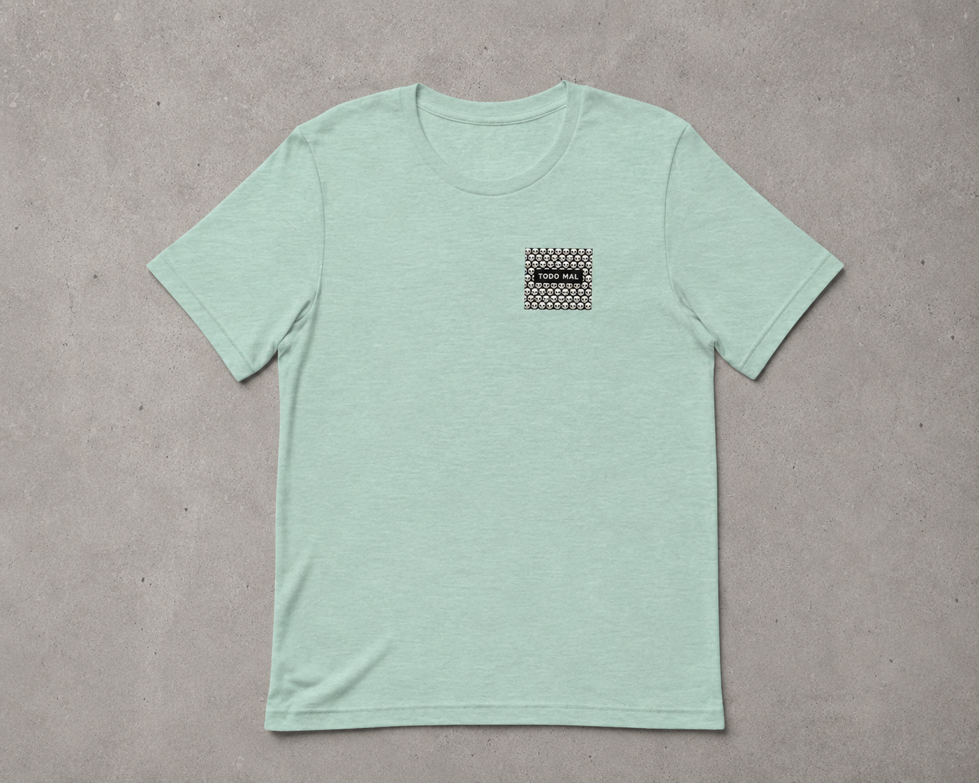 MALO AL CUADRADO - CAMISETA UNISEX (TURQUESA)