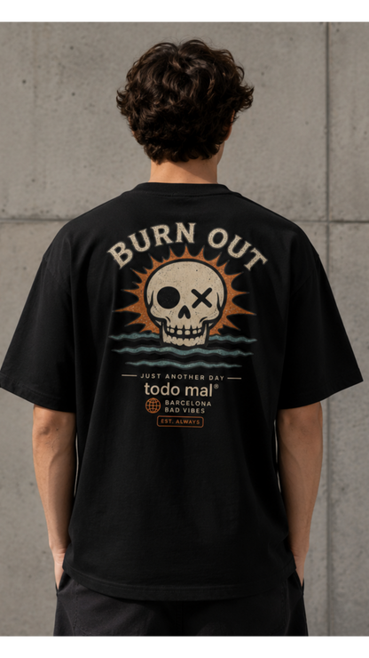 BURN OUT - CAMISETA OVERSIZED