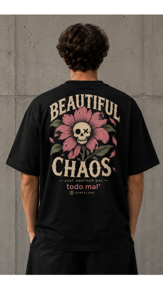 BEAUTIFUL CHAOS - CAMISETA OVERSIZED